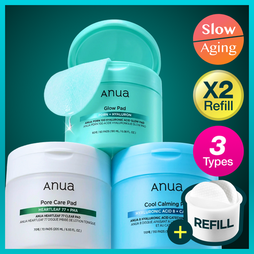 Anua Pad Refill Set 3 Types (Heartleaf / PDRN / Catechin)