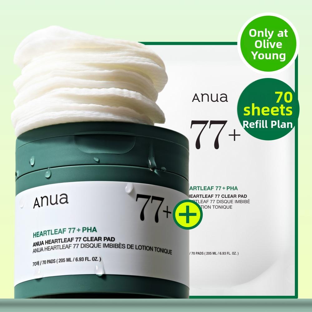 Anua Heartleaf 77 Clear Pad 70P Coffret (+ Recharge 70P)