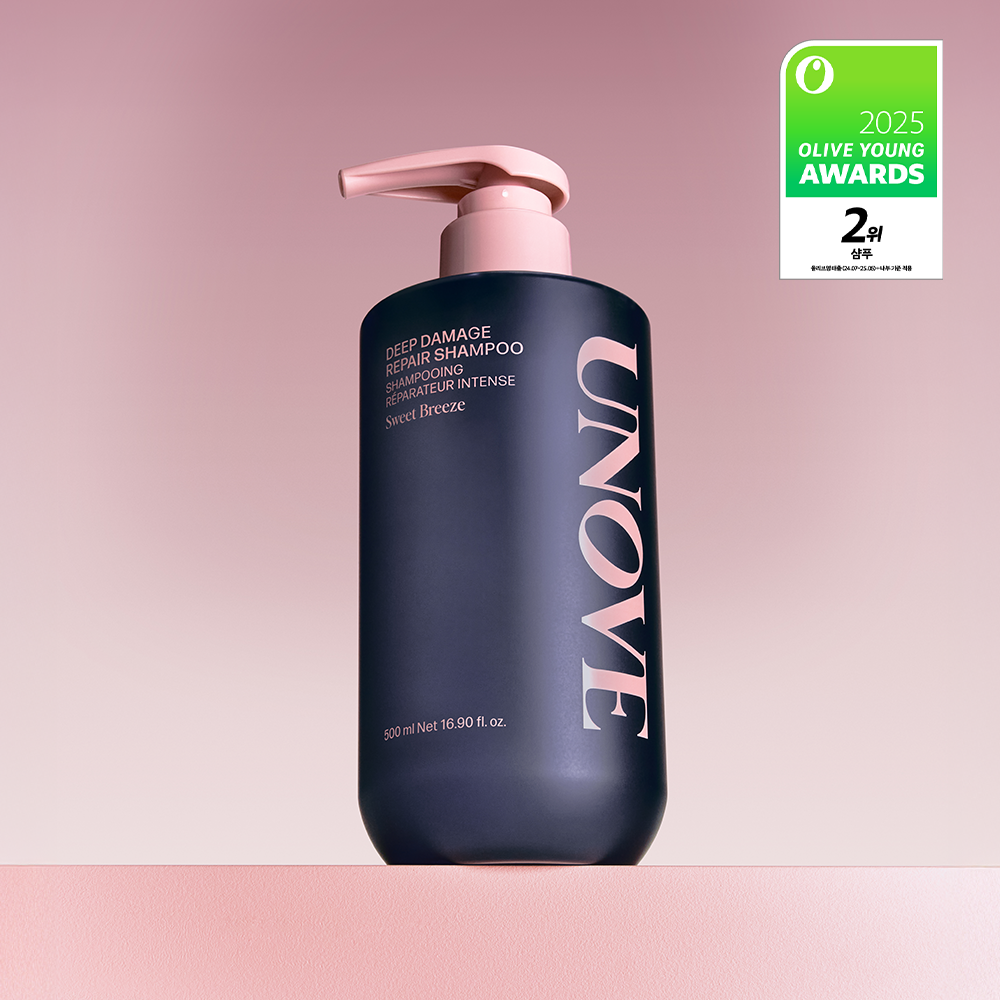 UNOVE Deep Damage Repair Shampoo 500ml (Sweet Breeze/Rosy Aura)