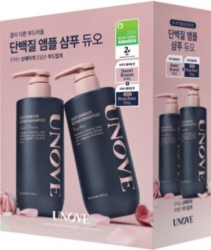 UNOVE Deep Damage Repair Shampoo 500ml Double Set (5 Options)