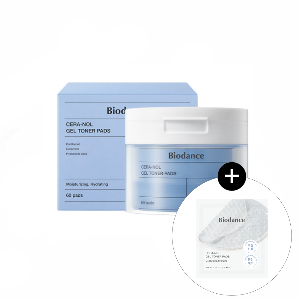 BIODANCE Hydro Cera-nol Gel Toner Pad 60 Sheets Set (+4 Sheets)