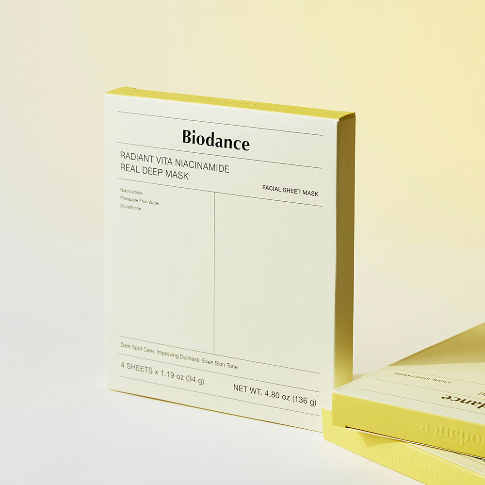 BIODANCE Radiant Vita Niacinamide Real Deep Mask 4 Sheets