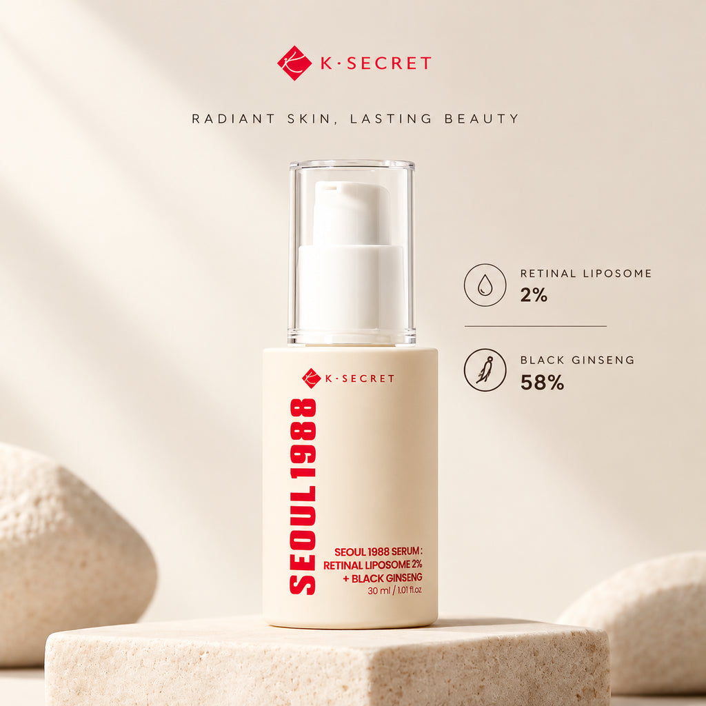 KSECRET Seoul 1988 Serum: Retinal Liposome 2%+Black Ginseng 30ml