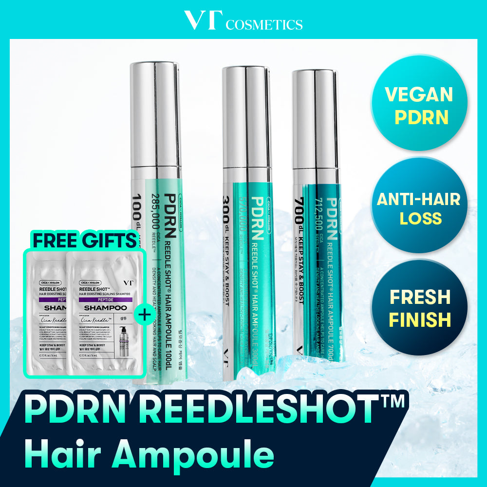 VT PDRN Reedle Shot Hair Ampoule 15ml (3 Options)