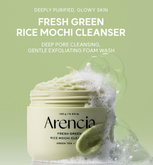 Arencia Fresh Green Rice Mochi Cleanser 120g (2 Options)