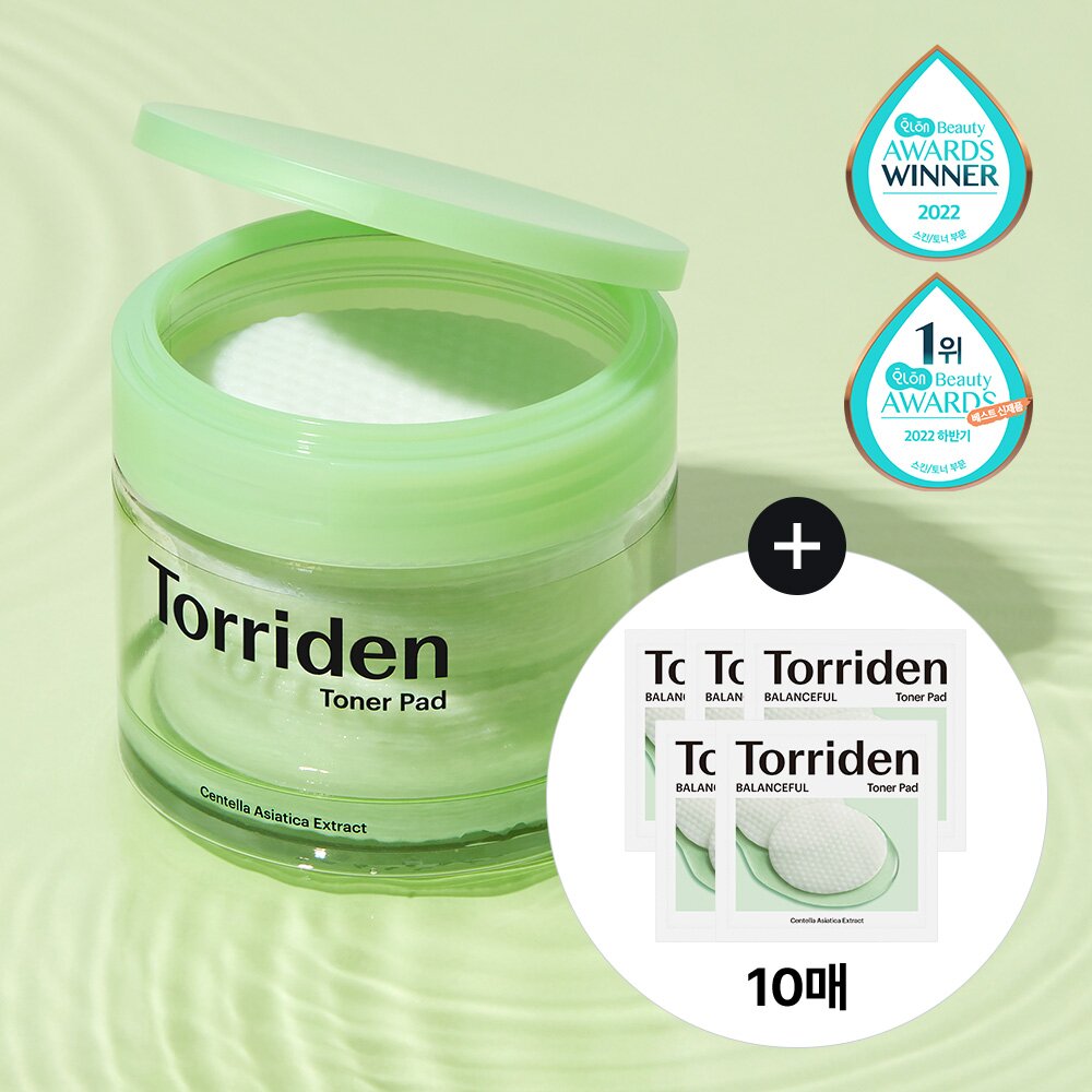 Torriden Balanceful Cica Toner Pad 60 disques Coffret spécial (+10 disques)