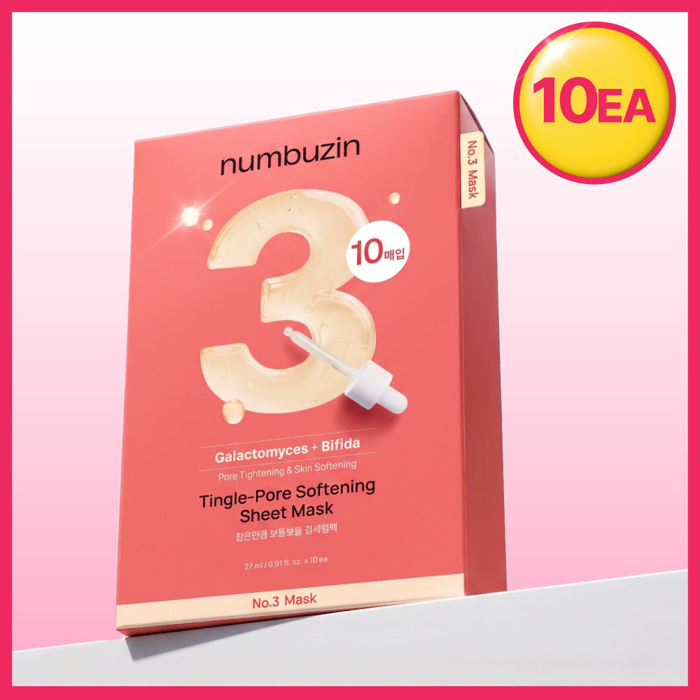 numbuzin No.3 Tingle Pore Softening Sheet Mask 10ea