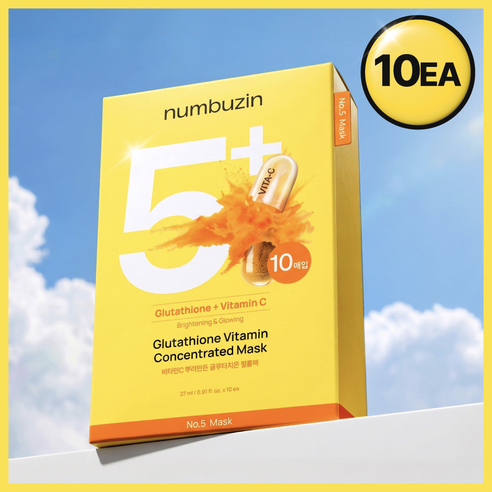 numbuzin No.5 Glutathione Vitamin Concentrated Sheet Mask 10ea