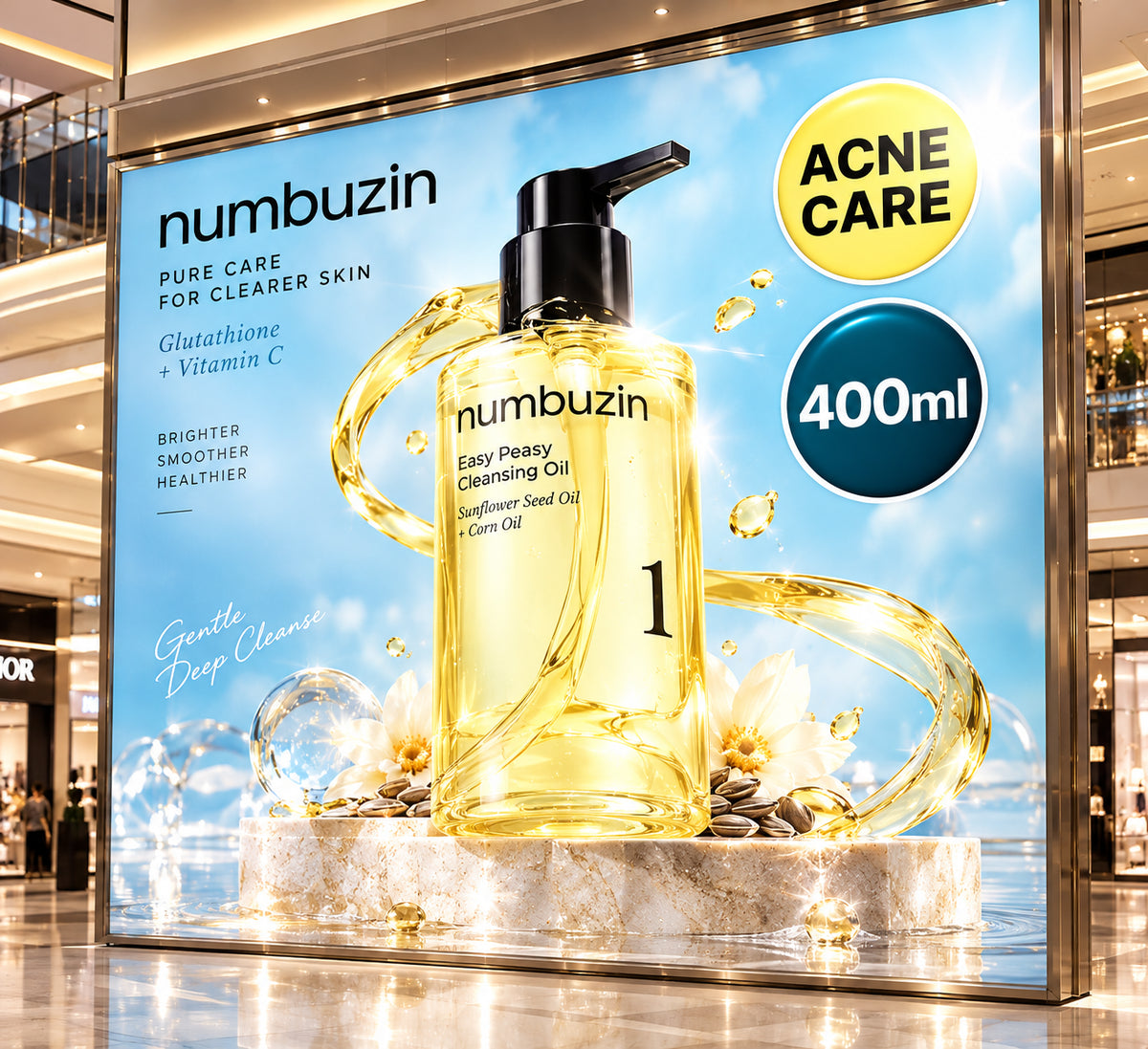numbuzin No.1 Easy Peasy Cleansing Oil 400ml Format géant