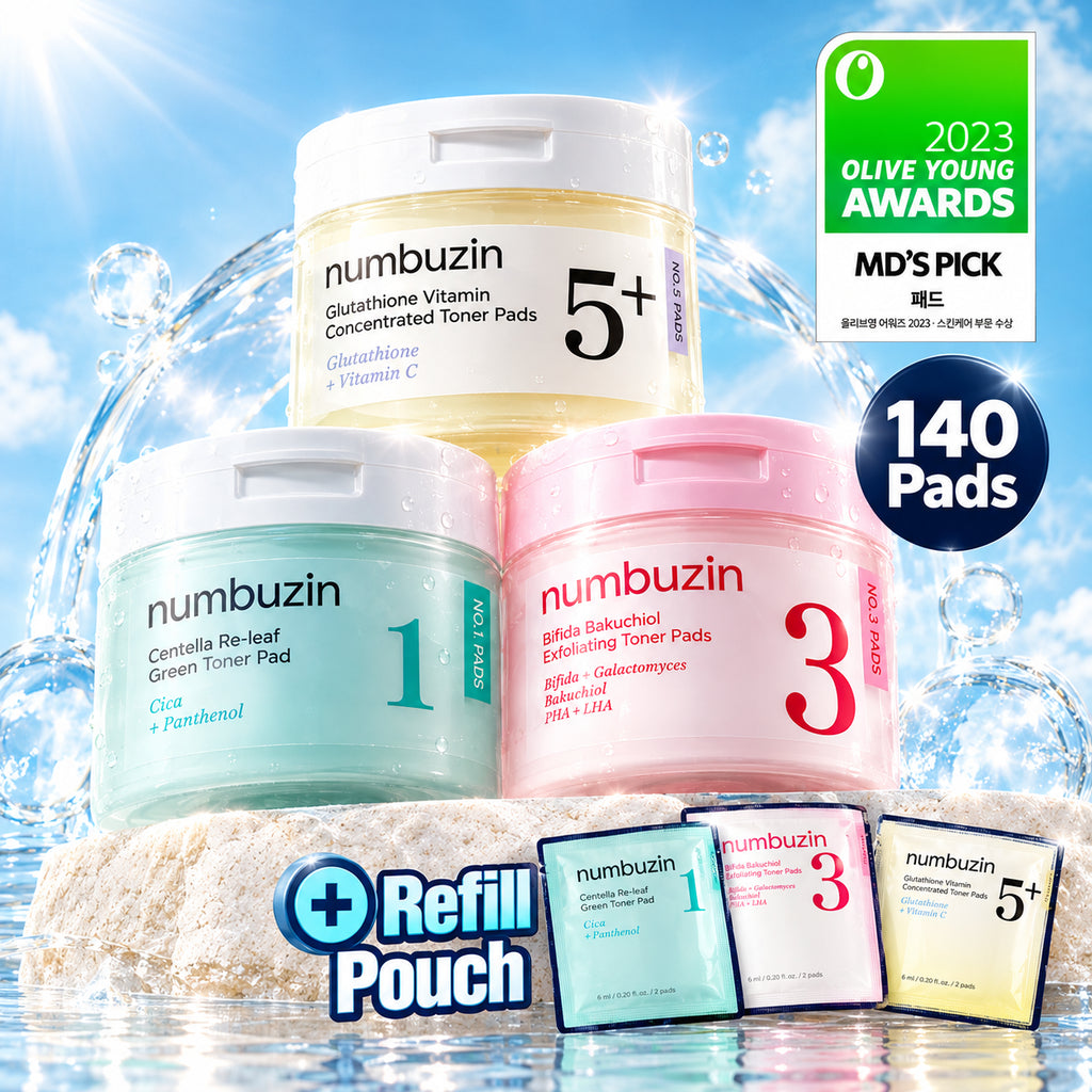 numbuzin Toner Pad 70P Coffret recharge (3 options)