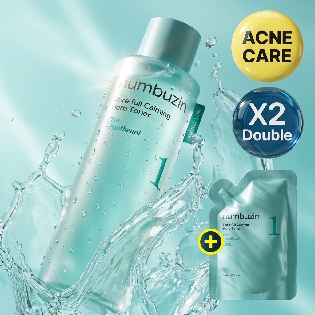 numbuzin No.1 Calming Herb Toner 300ml Coffret recharge
