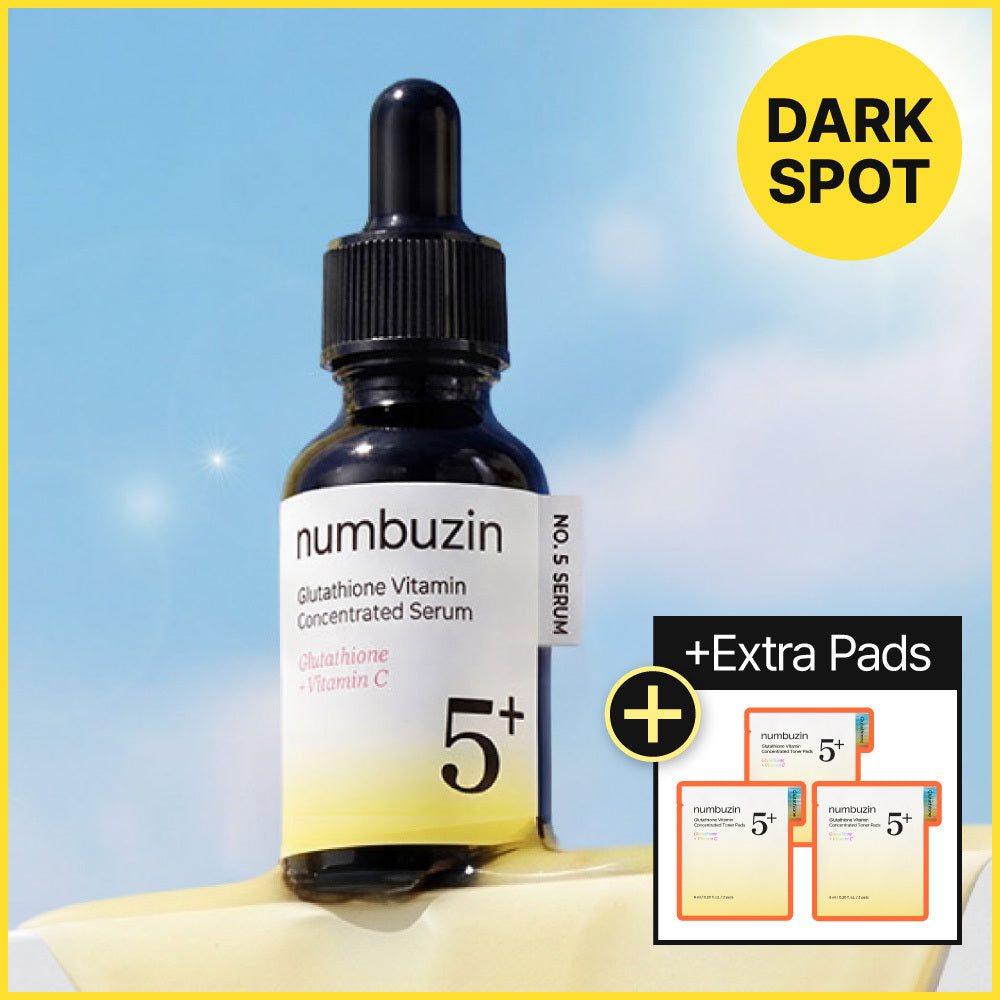 numbuzin No.5 Glutathione Vitamin Concentrated Serum 30ml Set (+Pad 6P)