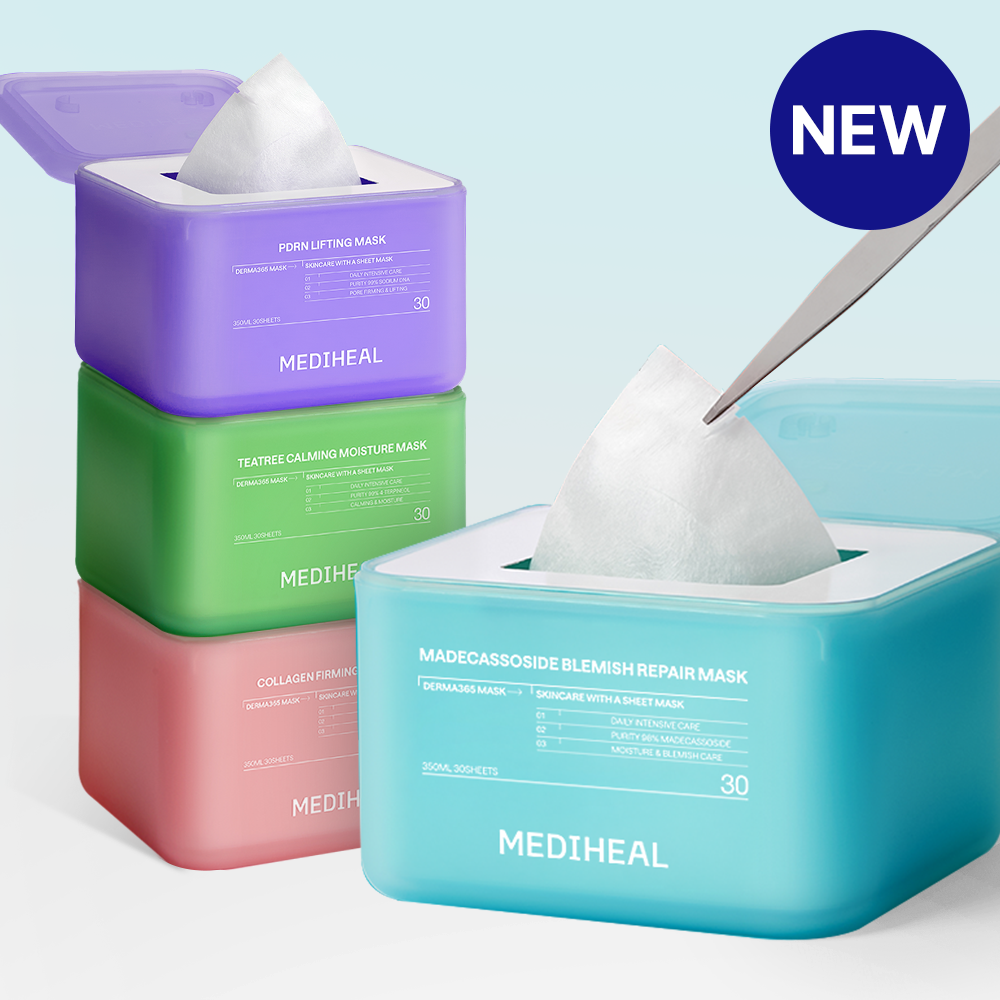MEDIHEAL Derma 365 Sheet Mask 30P (4 options)