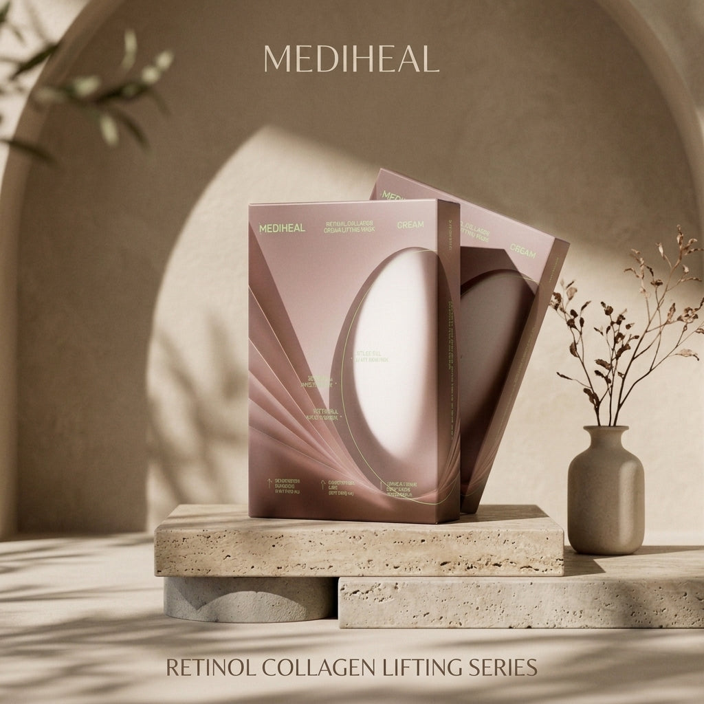 MEDIHEAL Retinol Collagen Cream Lifting Mask Sheet 4P