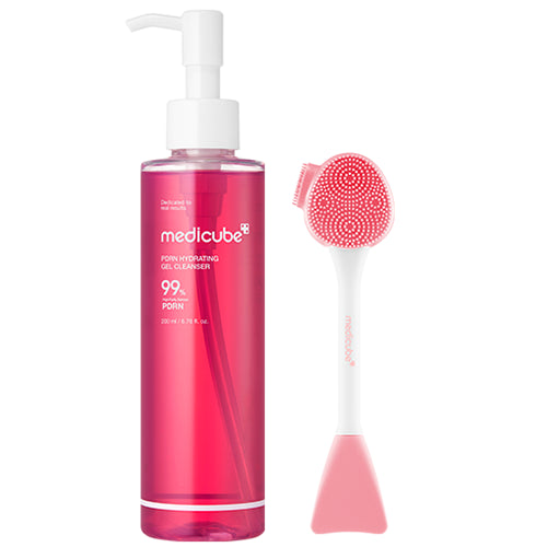 Medicube PDRN Gel To Foam Cleanser 200ml Set (+Pore Cleansing Brush)