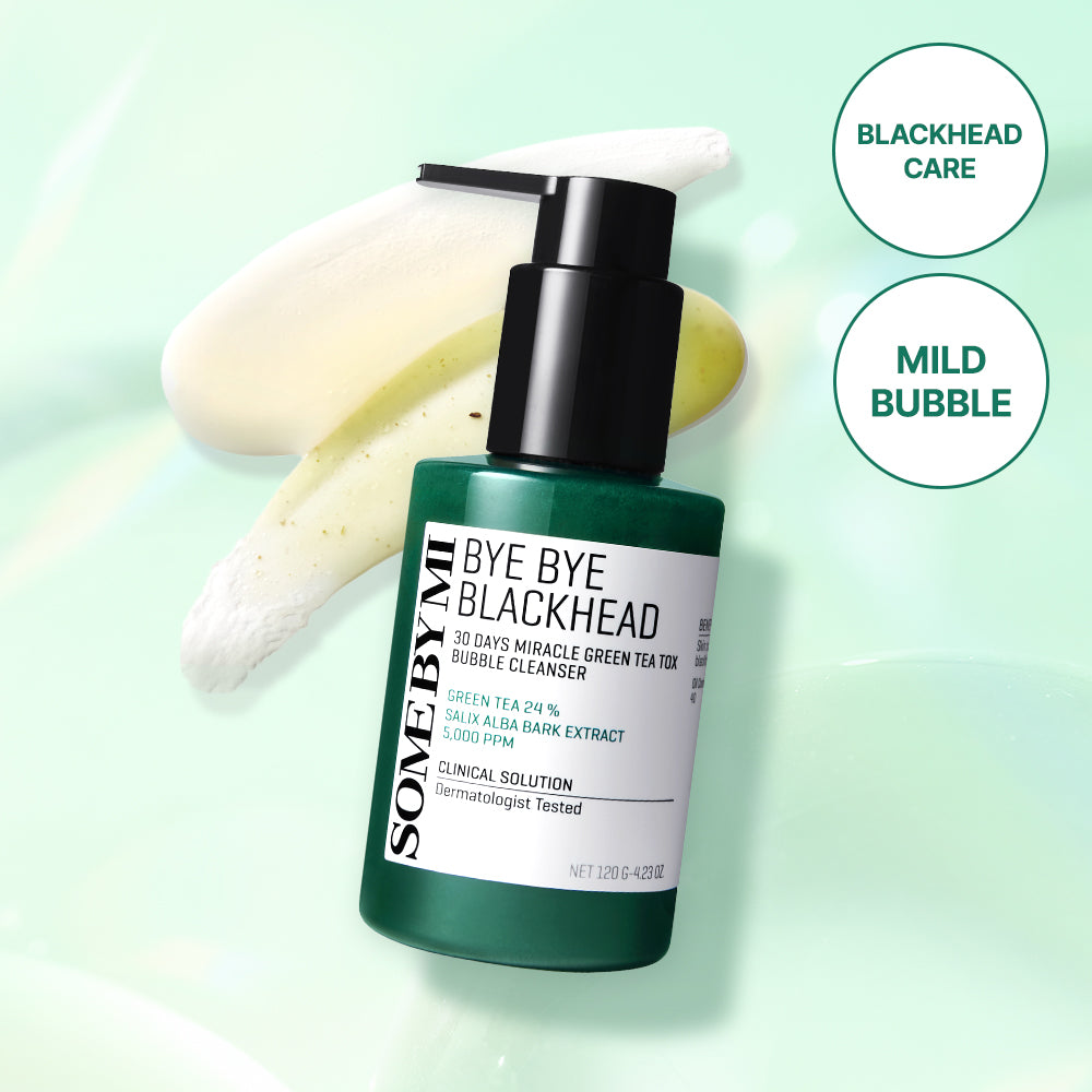 SOME BY MI Bye Bye Blackhead 30 Days Miracle Green Tea Tox Bubble Cleanser 120g