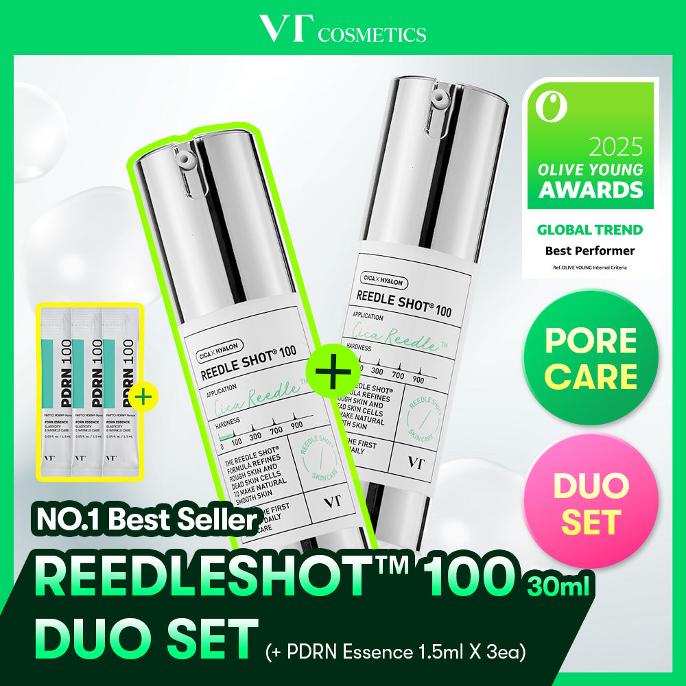 VT Reedle Shot 100 Essence 30ml Double Pack (+PDRN Essence 100 1.5ml*3ea)