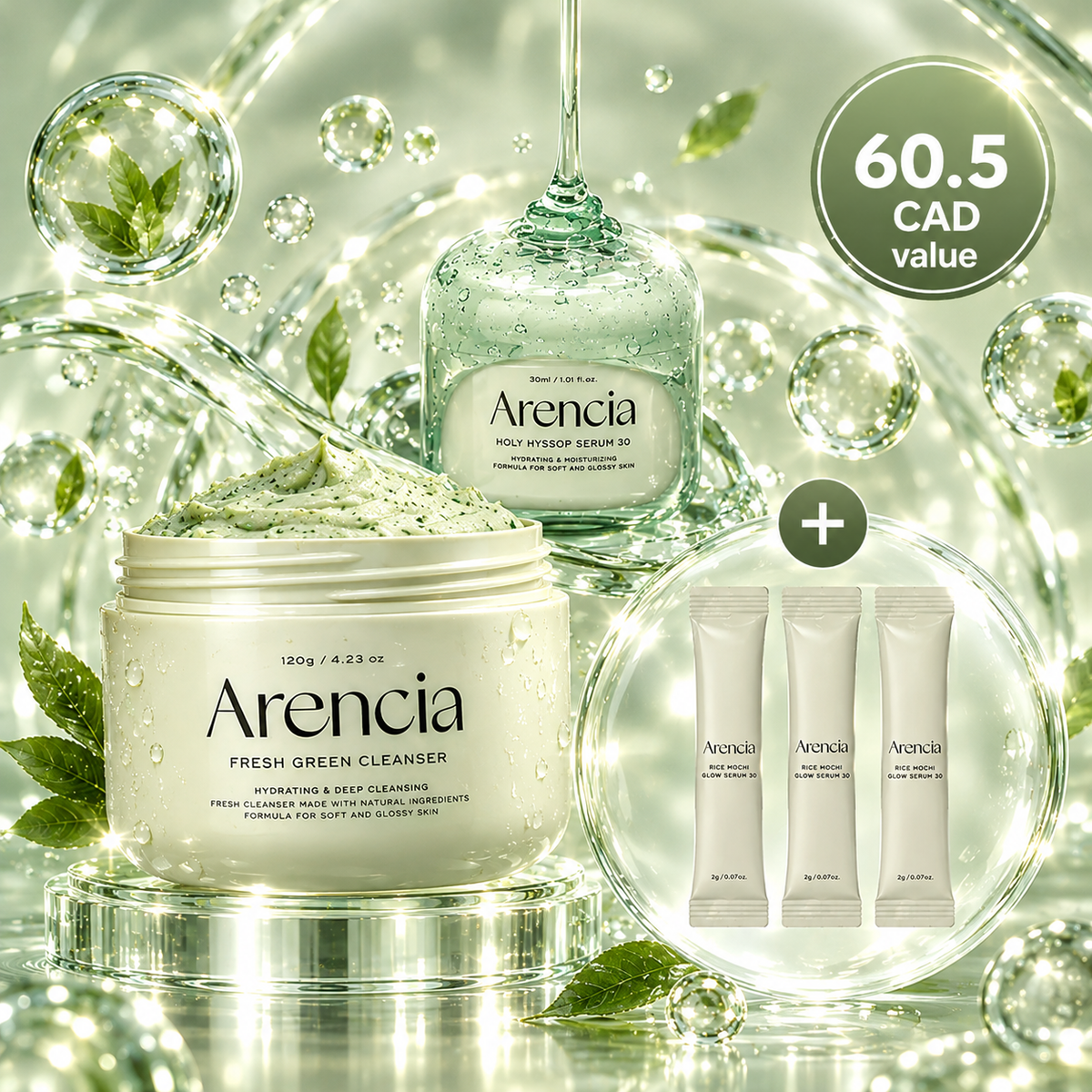 Arencia Fresh Green Cleanser Coffret soin spécial
