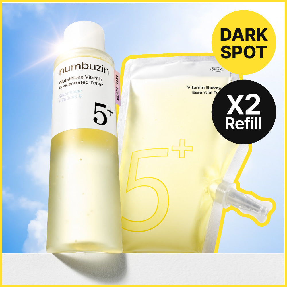 numbuzin No.5 Glutathione Vitamin Concentrated Toner 200ml Refill Set