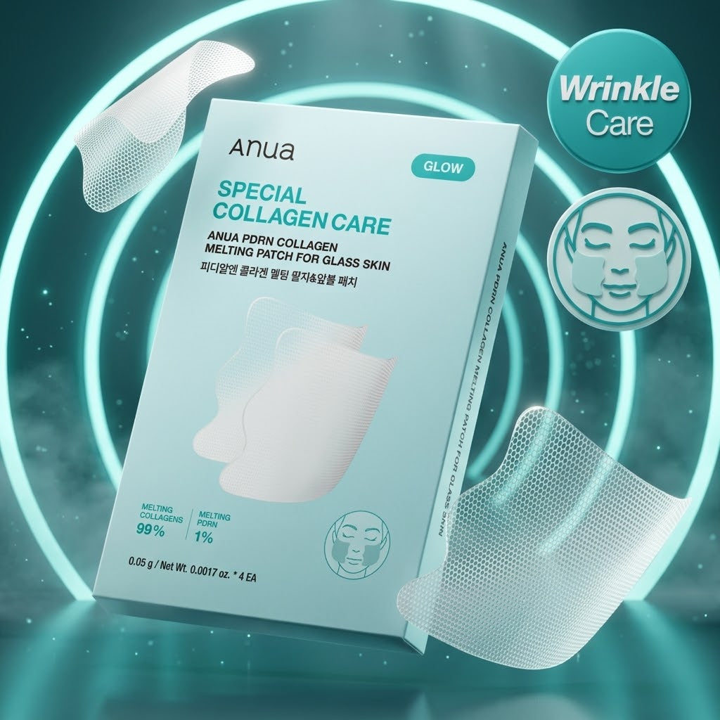 Anua PDRN Collagen Melting Patch For Glass Skin 4P