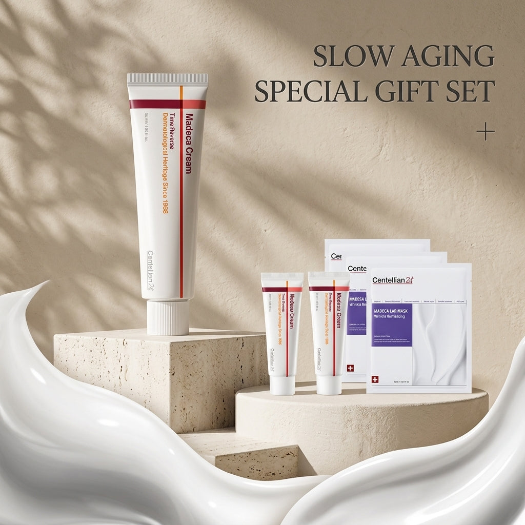 Centellian24 Madeca Cream Time Reverse Coffret spécial (Madeca Lab Mask Sheet 3P+ Time Reverse Cream 15mL)
