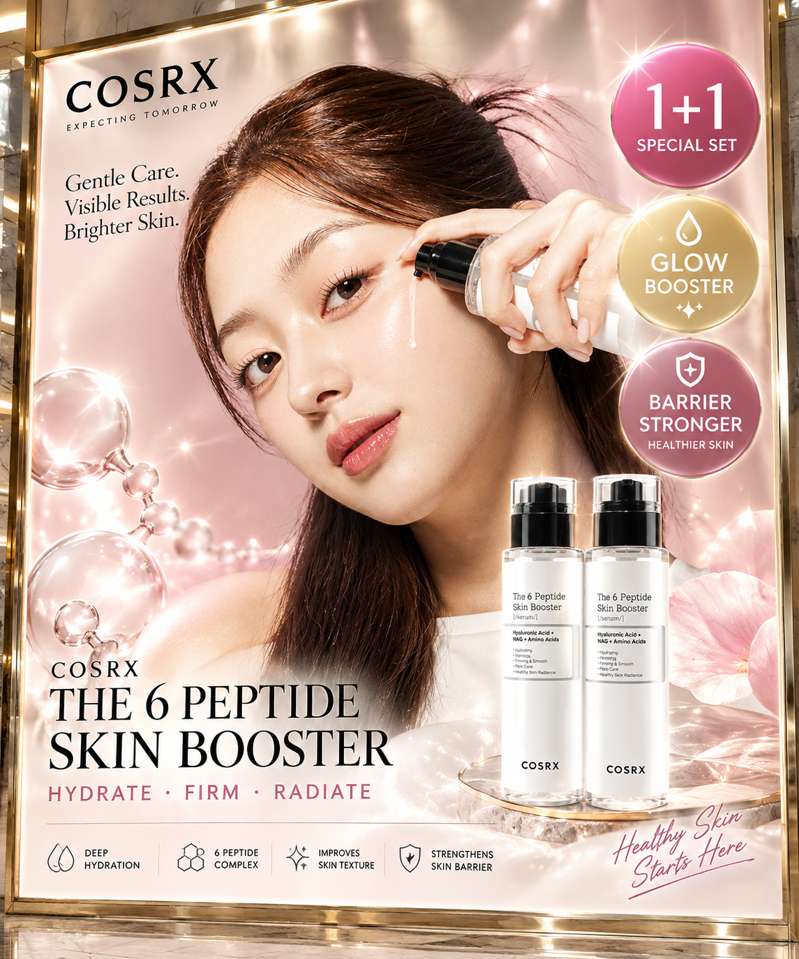COSRX The 6 Peptide Skin Booster Serum Double Pack