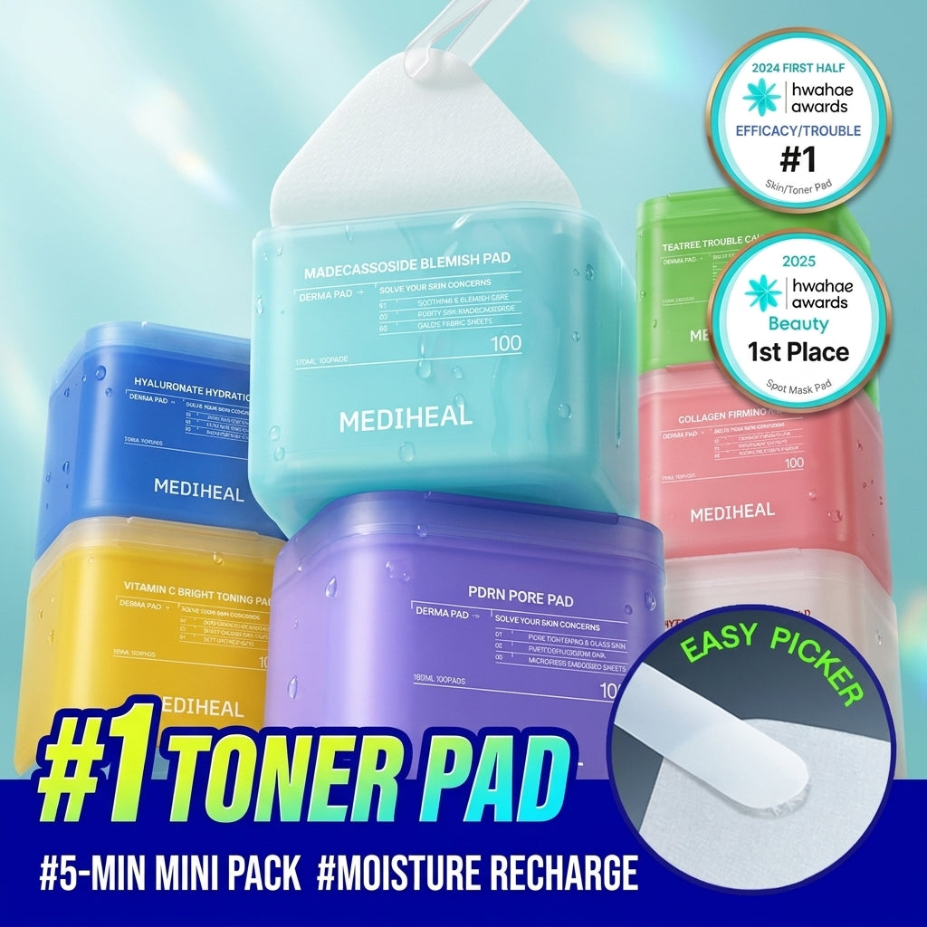 MEDIHEAL Toner Pads 100P (6 options)