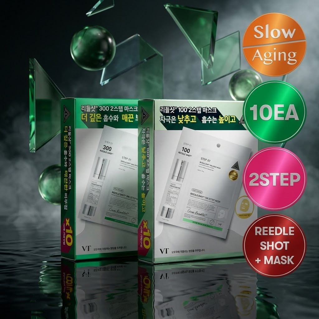 VT Reedle Shot 100/300 2Step Mask Pack 10ea (2 Options)