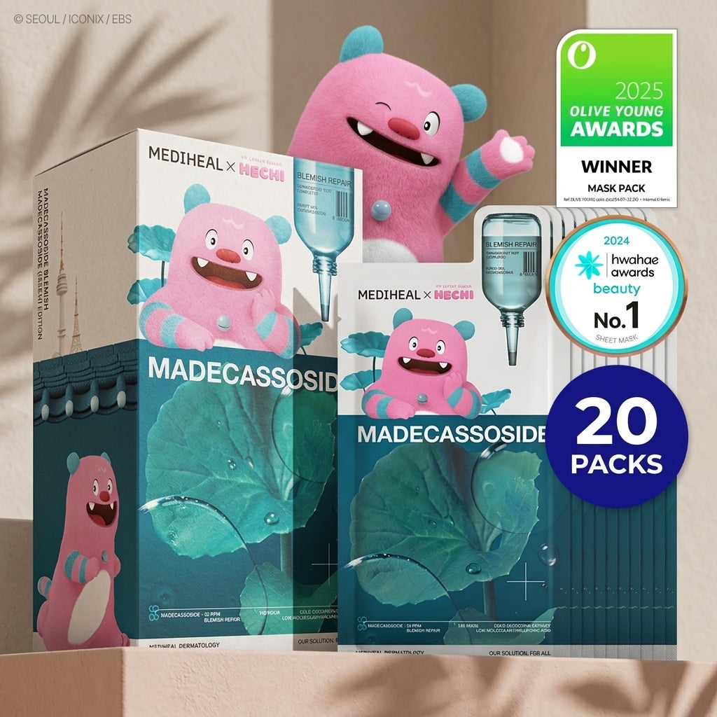 MEDIHEAL Essential Mask Sheet 20ea (4 Options)