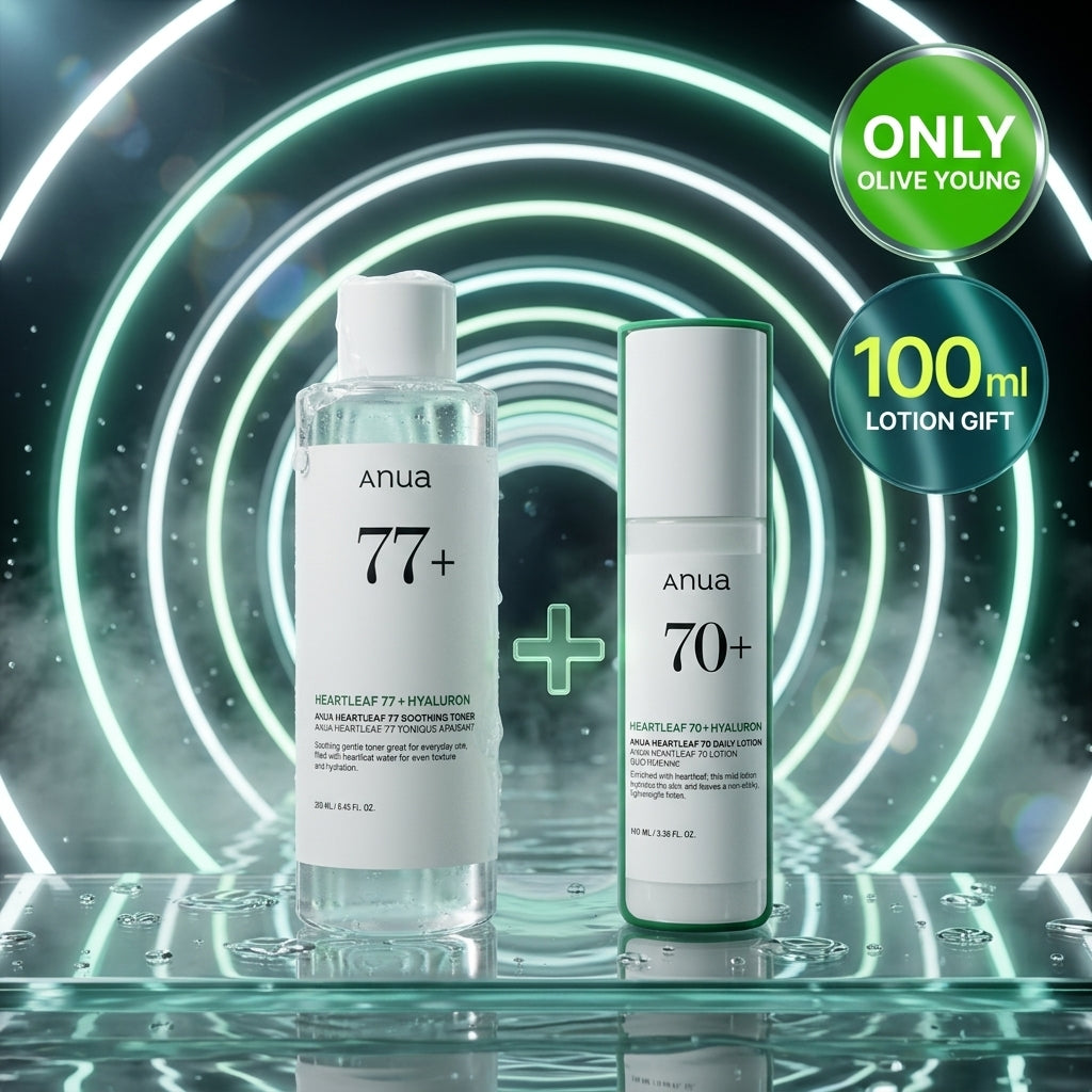 Anua Heartleaf 77 Soothing Toner 250ml (+Lotion 100ml)