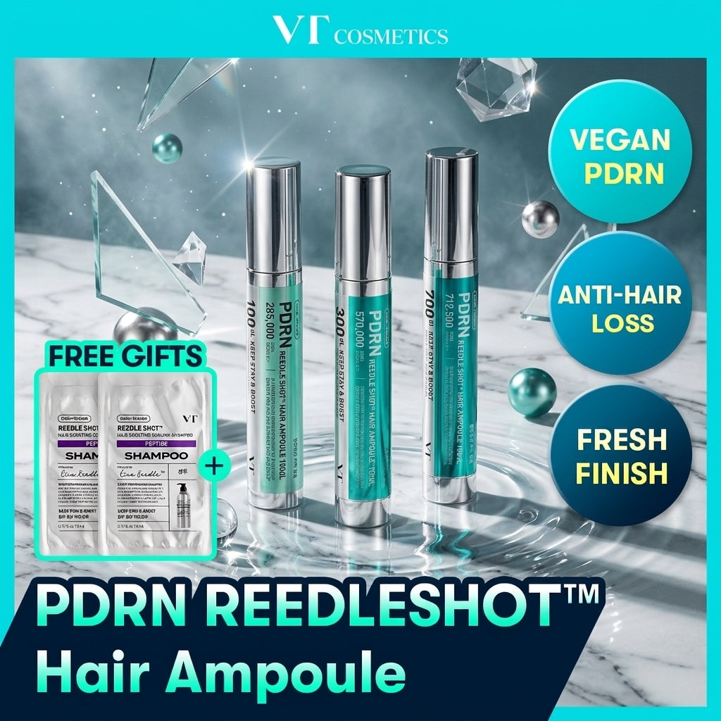 VT PDRN Reedle Shot Hair Ampoule 15ml (3 Options)