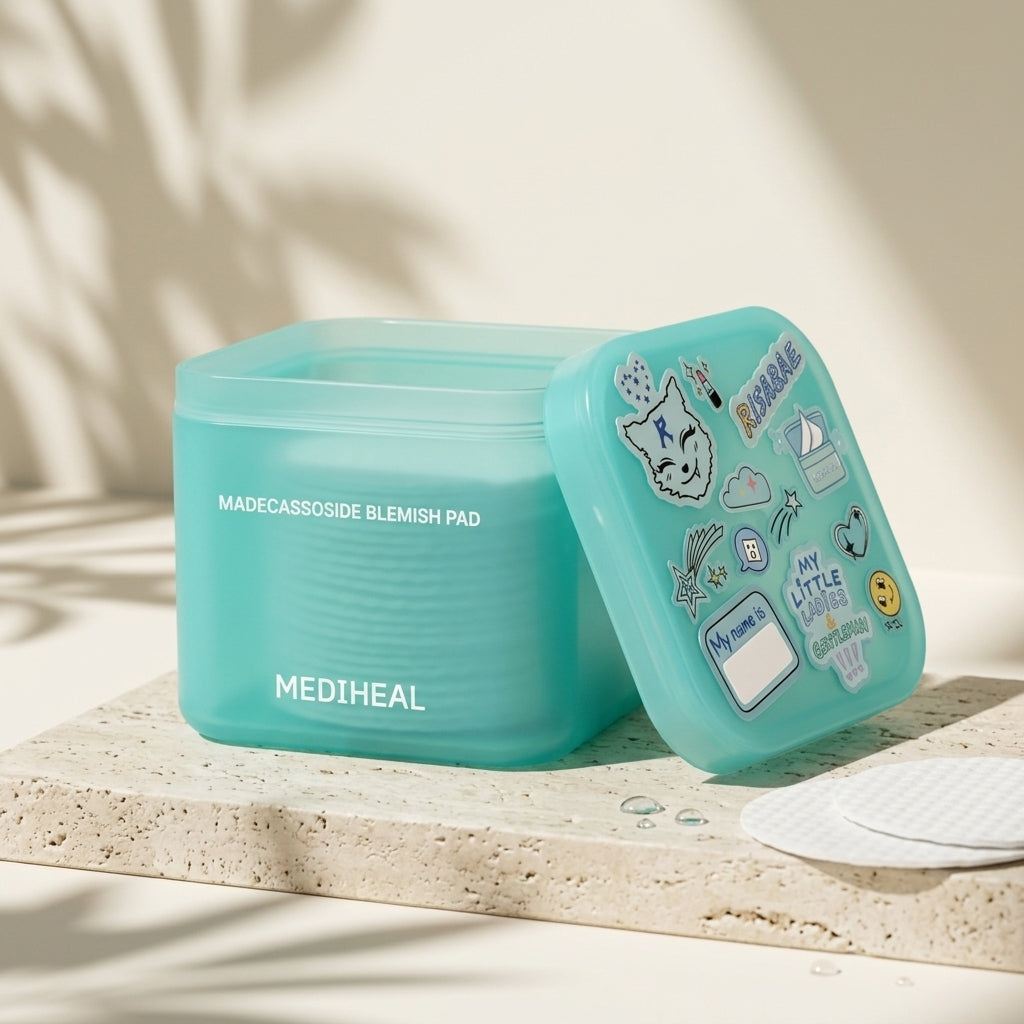 MEDIHEAL Toner Pads 100P Duo (+ étui de transport) (2 options)