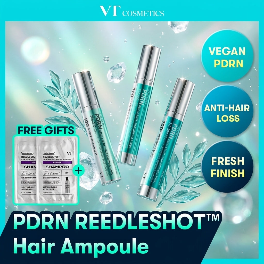 VT PDRN Reedle Shot Hair Ampoule 15ml (3 Options)