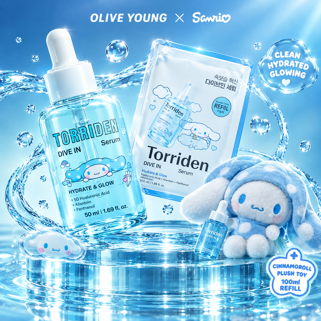 [Édition Sanrio][Amélioré] Torriden Dive In Low Molecular Hyaluronic Acid Serum 50ml Duo/Recharge (3 options)