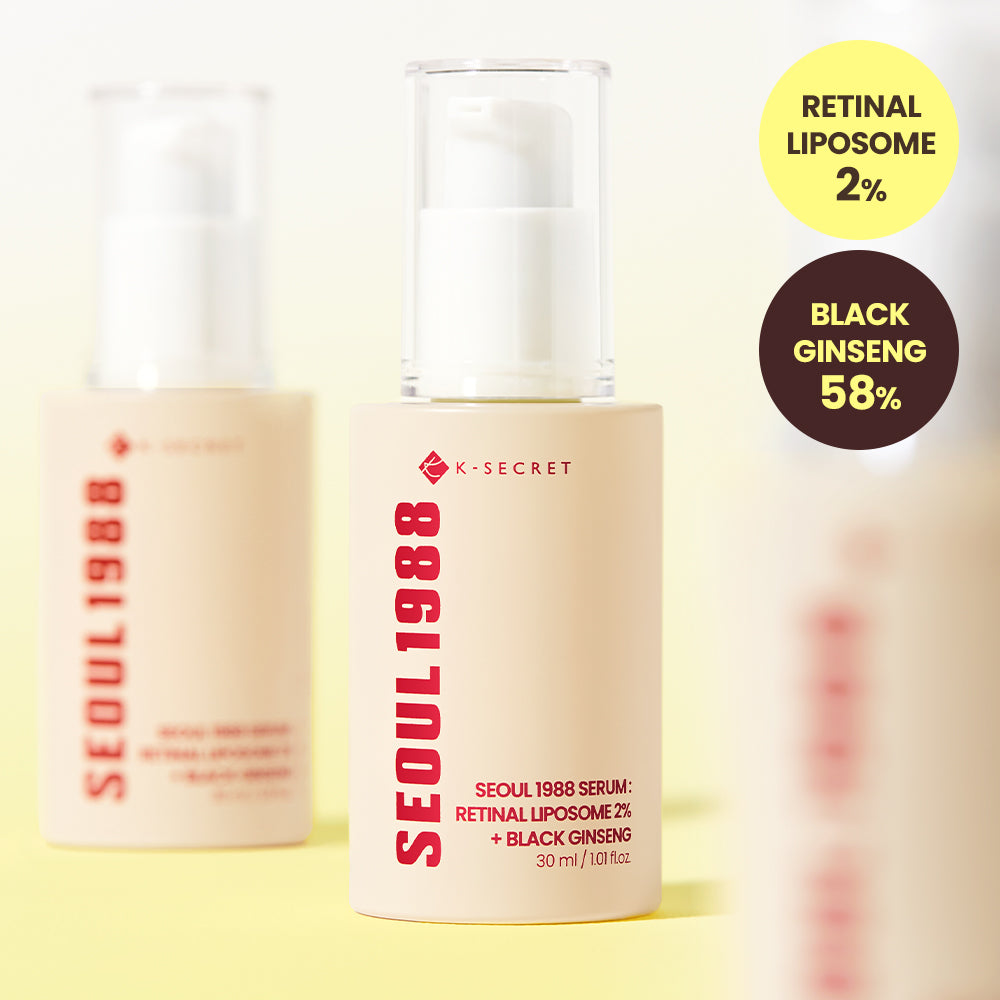 KSECRET Seoul 1988 Serum: Retinal Liposome 2%+Black Ginseng 30ml