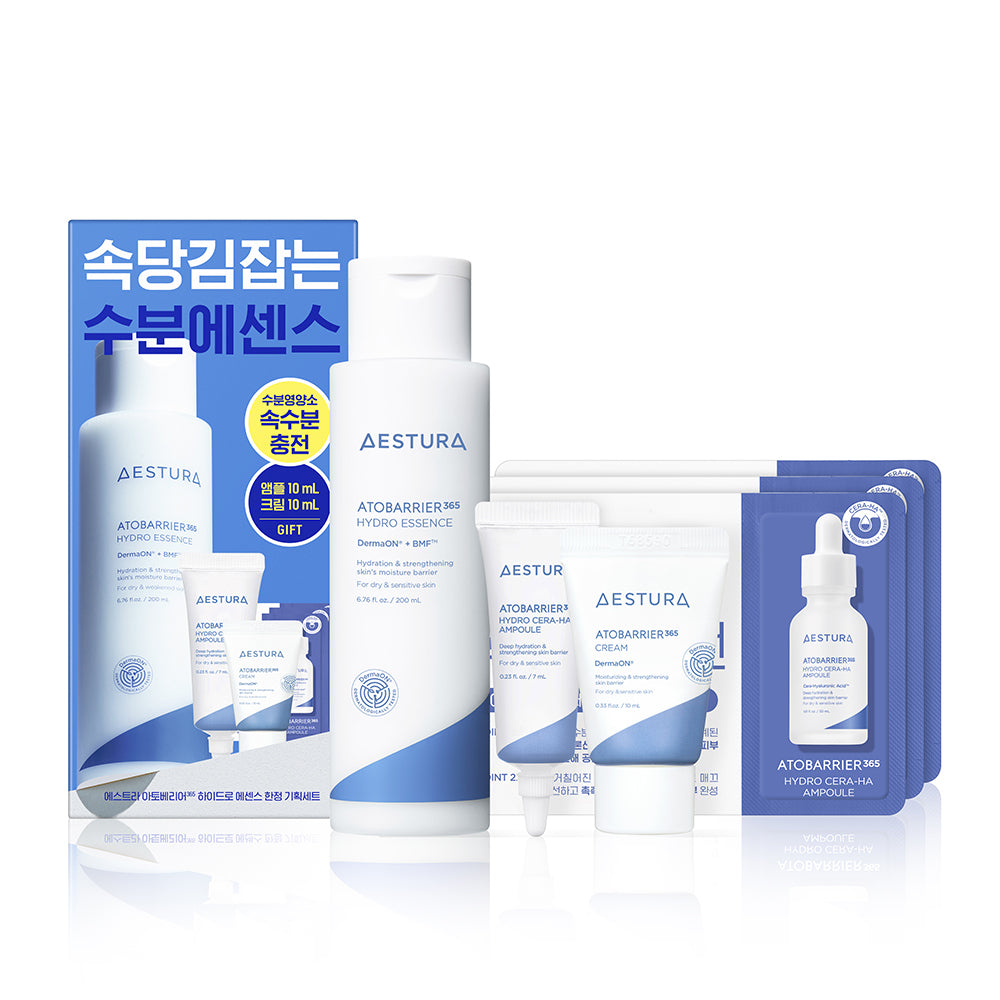 AESTURA Atobarrier 365 Hydro Essence 200mL Coffret spécial (+ Cream 10ml + Cera-Hyal Ampoule 10ml)