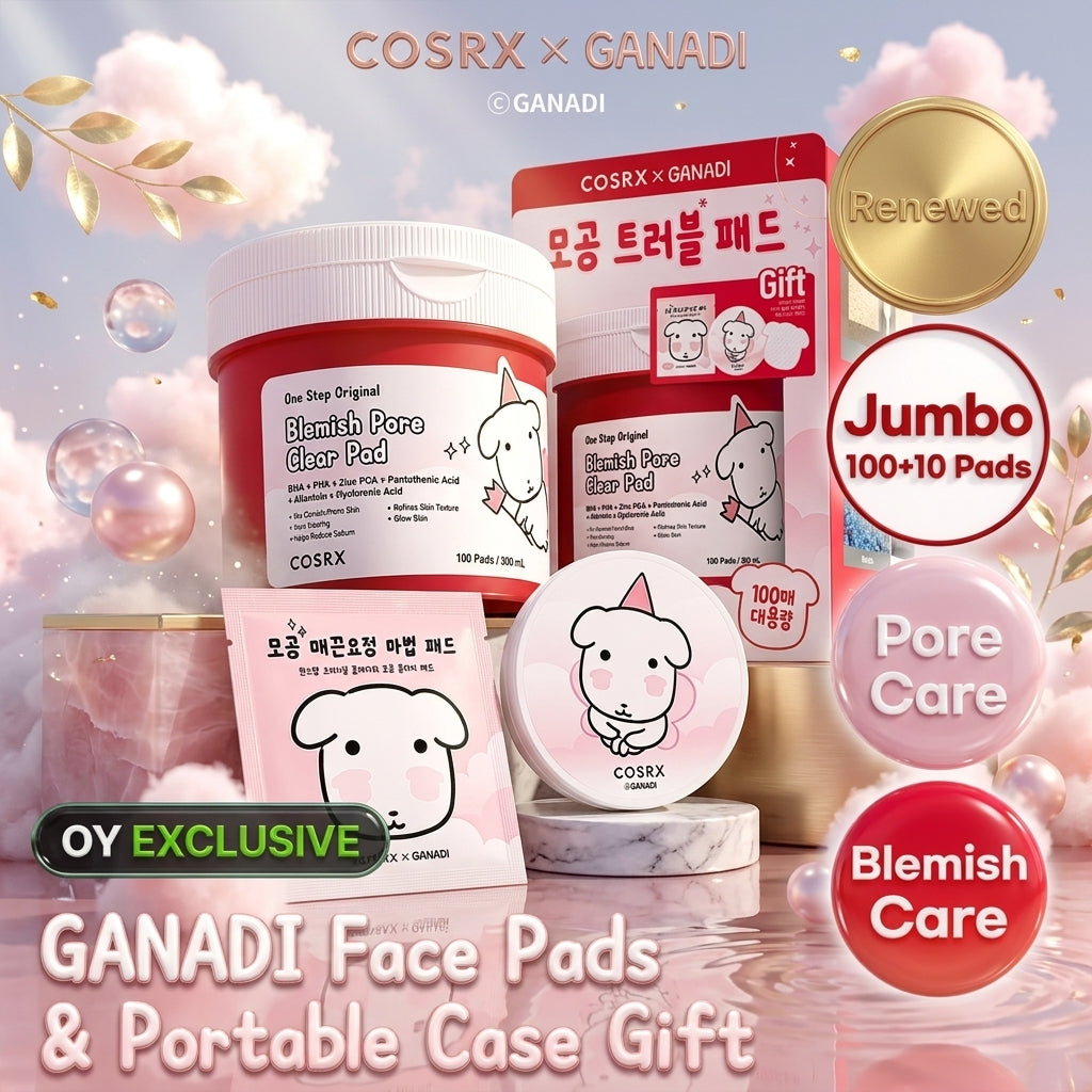 [GANADI EDITION] COSRX One Step Original Pad 100P (3 Options)