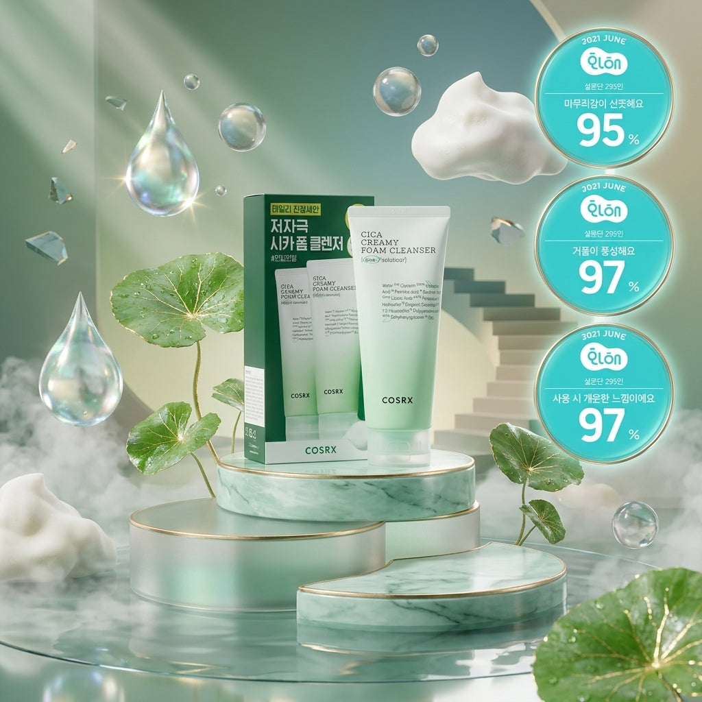 COSRX Pure Fit Cica Creamy Foam Cleanser 2-for-1 Set