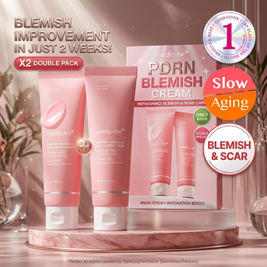 Medicube PDRN Pink Hyaluronic Moisturizing Cream 50ml Double Set