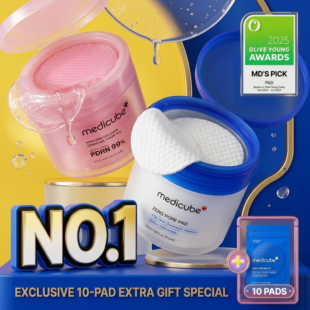 Medicube PDRN Collagen/Pore Toner Pads (4 Options)