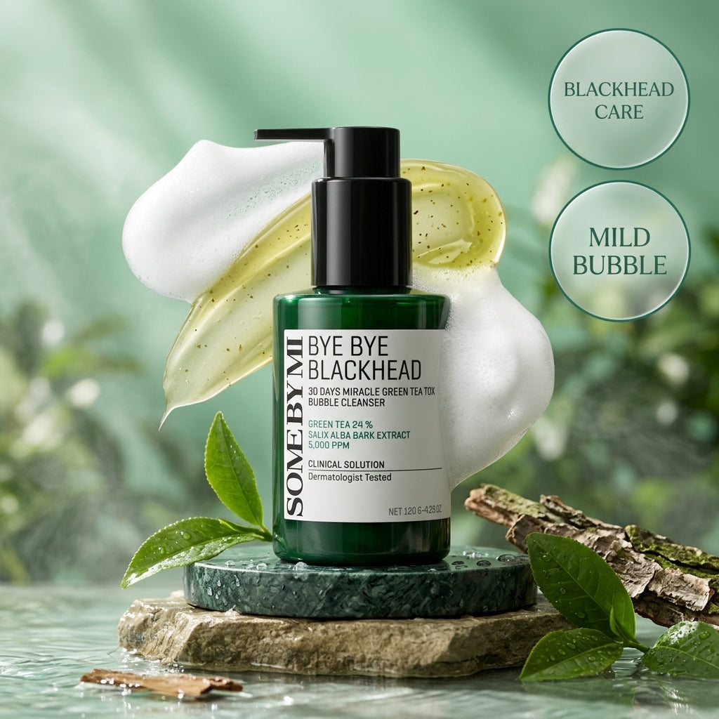 SOME BY MI Bye Bye Blackhead 30 Days Miracle Green Tea Tox Bubble Cleanser 120g