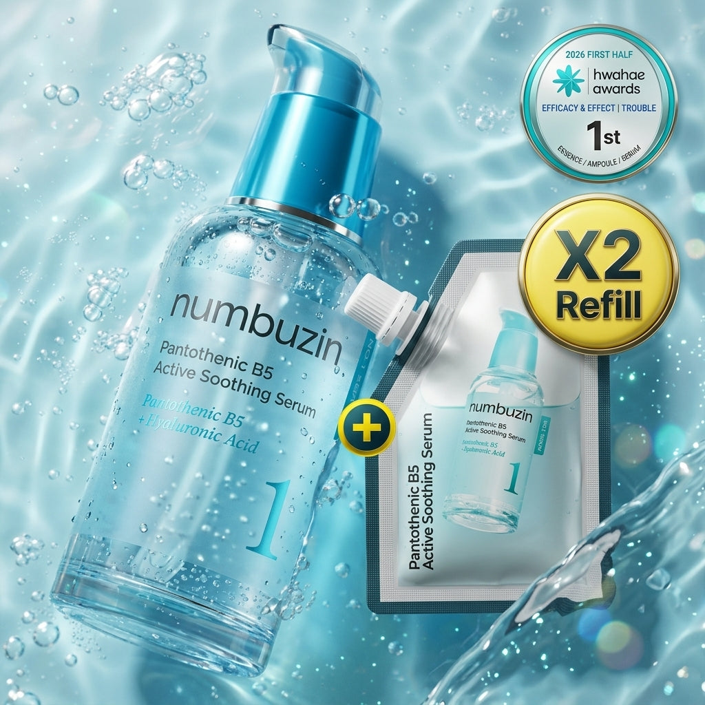numbuzin No.1 Pantothenic B5 Active Soothing Serum 50ml Refill Set