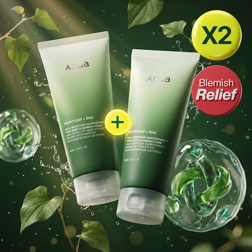 Anua Heartleaf Quercetinol Pore Deep Cleansing Foam 150ml*2ea